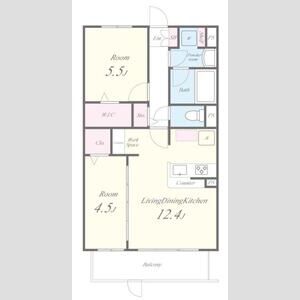 BELLE JOIE(ベルジョワ)の間取り図