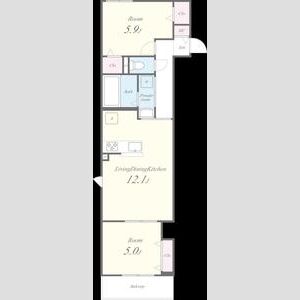 キルシュ元町の間取り図
