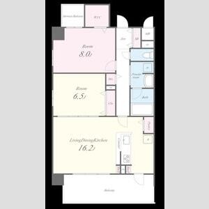 クレリア新深江の間取り図