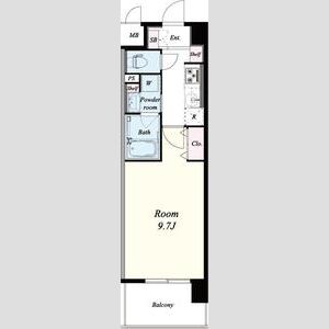 ラルシェパルク新大阪の間取り図