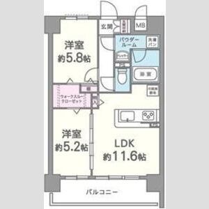 ルミエール北梅田の間取り図