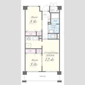 ベルフォート和泉の間取り図