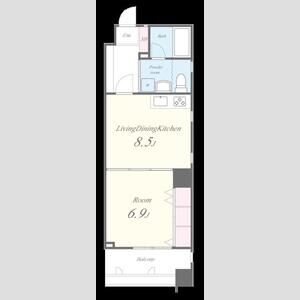 ボーベル長堀の間取り図