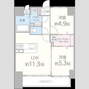 メゾンクラウン鷺洲の間取り図