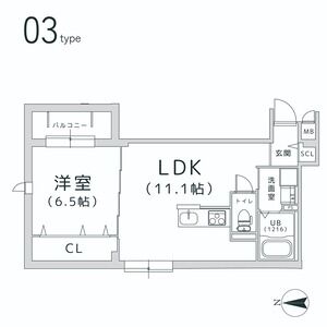 TRICERA Courtの間取り図