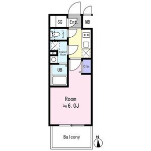 エスリード大阪イーストエッジの間取り図