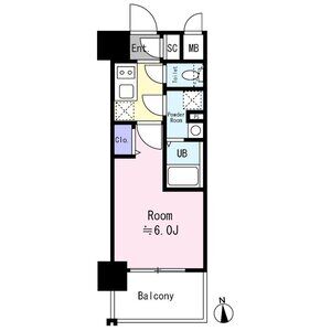 エスリード大阪イーストエッジの間取り図