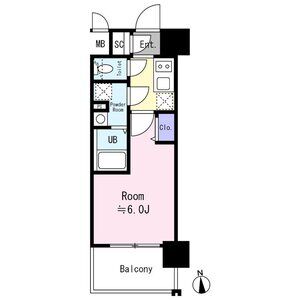 エスリード大阪イーストエッジの間取り図