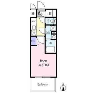 エスリード大阪イーストエッジの間取り図