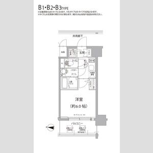 エスリード大阪梅田リュクスの間取り図