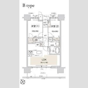 エスリード堺レジデンシアの間取り図