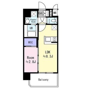 エスリード ザ・レーヴ大阪の間取り図