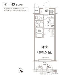 エスリード大阪デュアルゲートの間取り図