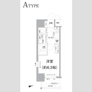 エスリード難波ザ・アークの間取り図
