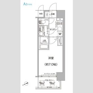 エスリード大阪梅田WESTの間取り図