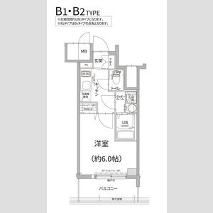 エスリード難波ザ・プレミアの間取り図
