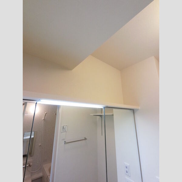 洗面所 (上にも収納出来ます。)