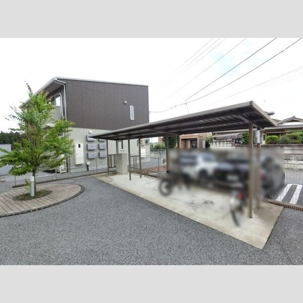 現地周辺 (宅配ボックス付き駐輪場)