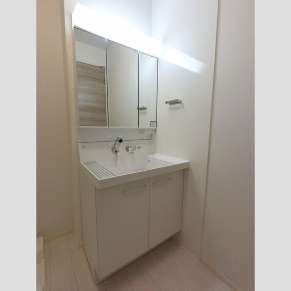 洗面所 (三面鏡(整理棚付き)洗髪洗面化粧台)