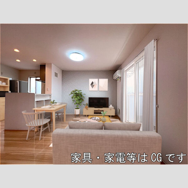 居室・リビング (家具‧家電はCGです)