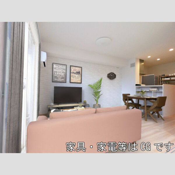 居室・リビング (家具/家電はCGです)