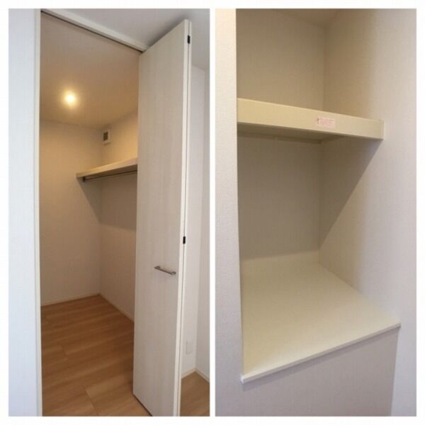 収納 (北洋室・ウォークインクローゼット内部(換気扇付き))