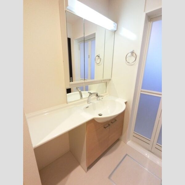 洗面所 (三面鏡(整理棚付き)カウンター洗面台)