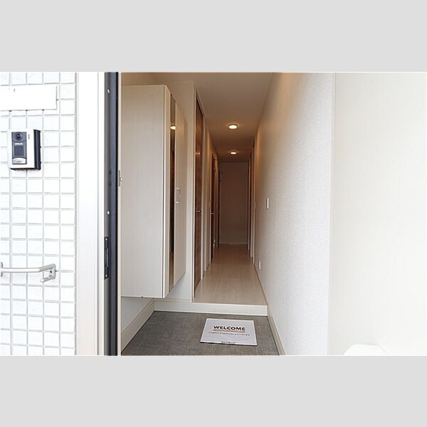 玄関 (玄関内(鏡付きシューズボックス))