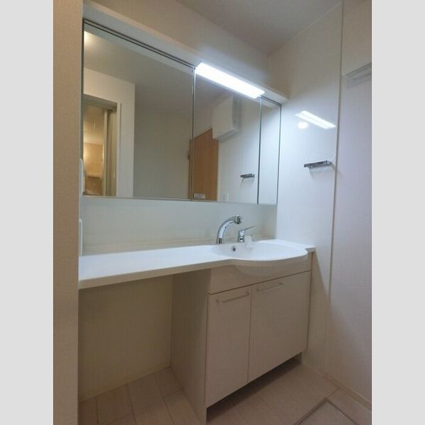 洗面所 (三面鏡(整理棚付き)洗髪洗面化粧台)