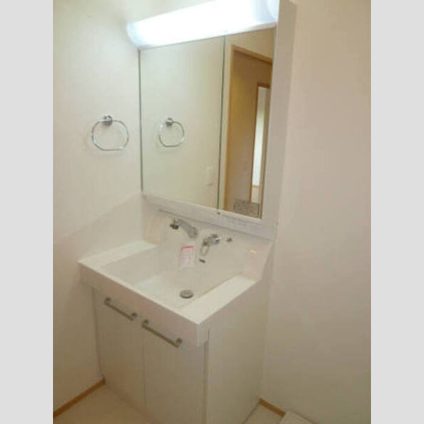 洗面所 (忙しい朝にも便利な洗髪洗面化粧台です。)