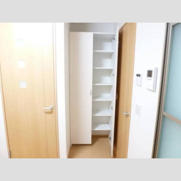 収納 (キッチン後ろのたっぷり収納棚)
