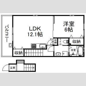 サンモルク西院の間取り図