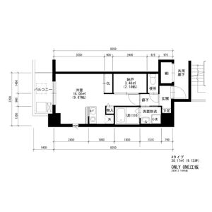 ONLY ONE江坂の間取り図