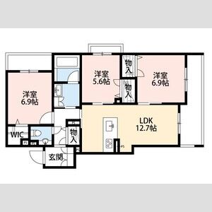 ラフィーネ芦屋の間取り図