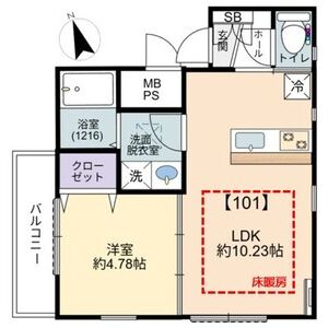 BLANCOSTA soleの間取り図
