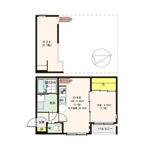 ハーモニーテラス南庄町の間取り図