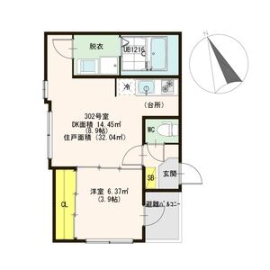 めぞん九条の間取り図