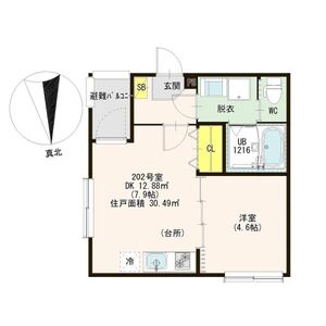 エスポワール林寺の間取り図