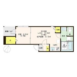 プレミアメゾン清水(旧:D’sセカンドメゾン)の間取り図