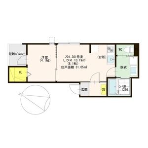 ハーモニーテラス中野SKHの間取り図