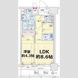 プレサンス THE KYOTO 彩美の間取り図