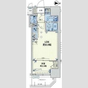 スワンズシティ大阪クレアストの間取り図