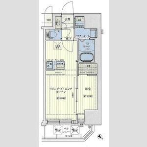 スワンズシティ神戸湊川 IIの間取り図