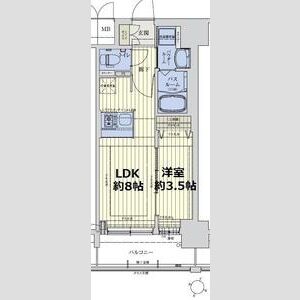 スワンズシティ新大阪ヴィーヴォの間取り図
