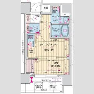 ソルテラス阿波座ウィズの間取り図