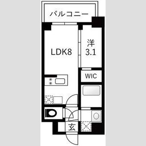 エスリードレジデンス ザ・グラン大阪福島クラスの間取り図