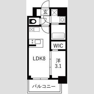 エスリードレジデンス ザ・グラン大阪福島クラスの間取り図