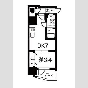 エスリードレジデンス大阪福島フロントの間取り図