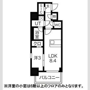 エスリードレジデンス大阪天王寺の間取り図