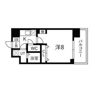 レジデンス三宮ラインの間取り図